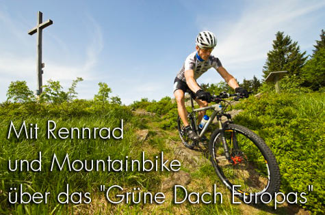 Rennrad fahren und Mountainbiken