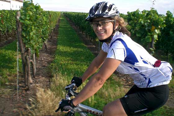 Woman on wheels
