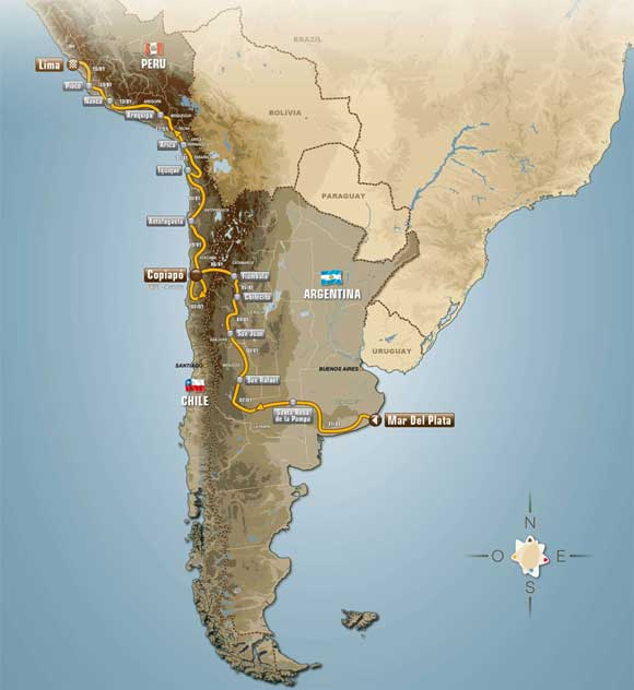 Dakar Route 2012