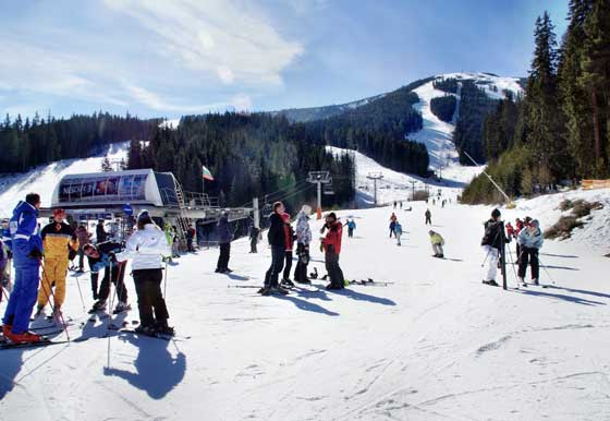 Skipiste bei Bansko