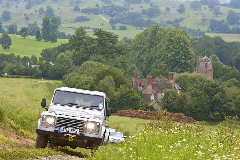 Eastnor Castle und Land Rover