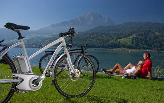 Mit dem E-Bike zum Bergsee