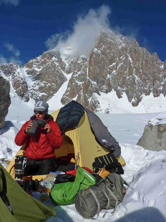 Ines Papert im Basecamp