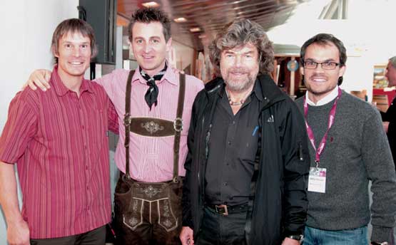 organisatoren mit Reinhold Messner