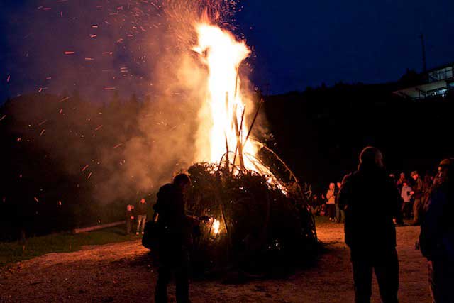 Sonnwendfeuer am Großen Arber