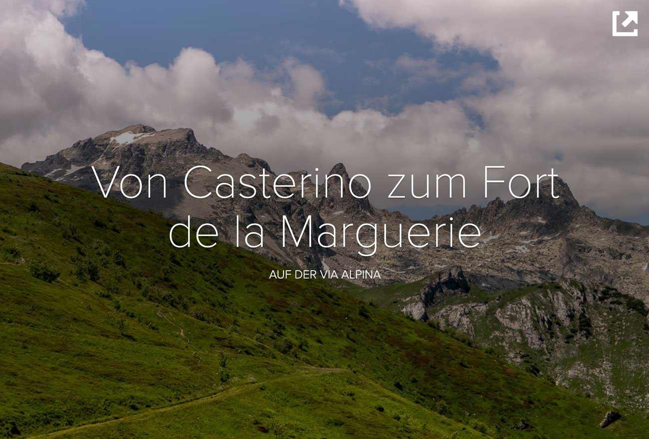 Von Casterino zum Fort de la Marguerie auf der Via Alpina